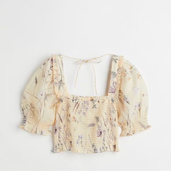 H&M Boho smocked crop - Picture 2 of 6